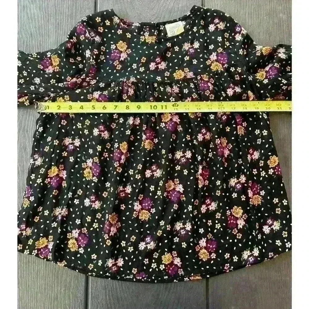 Girls There Abouts 3XL Plus Floral Top Balloon Sleeves